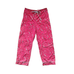 Tommy Hilfiger Womens Pajama Pants M Paisley Bandana Loungewear Comfy Classic